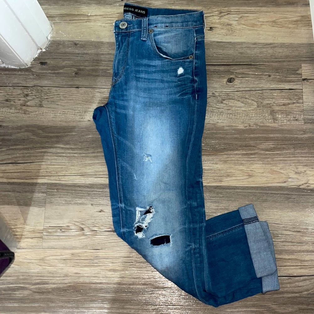 Denim cropped jeans